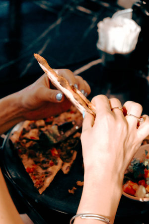 Turkish pizza pita with a different stuffing.