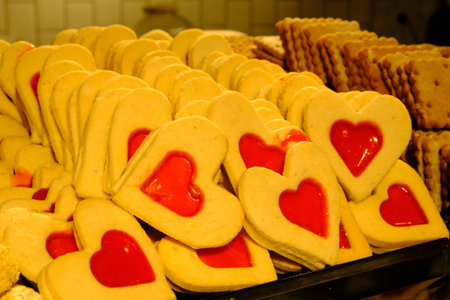 Group of associated cookies. Chocolate chip, oatmeal raisin, white chocolate