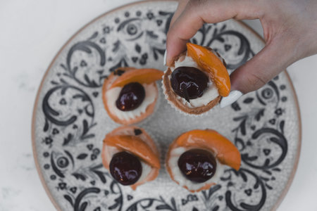 A crispy pastry filled with luscious cream