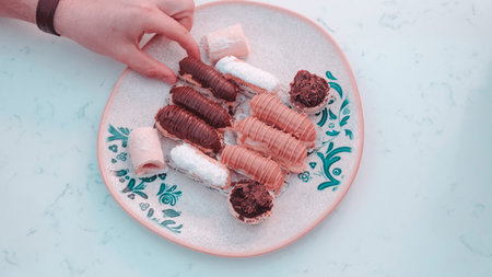 The perfect combination of crispy pastry and creamy filling