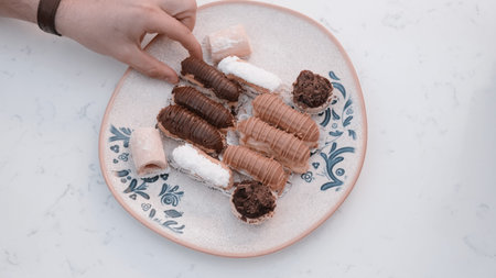 The perfect combination of crispy pastry and creamy filling