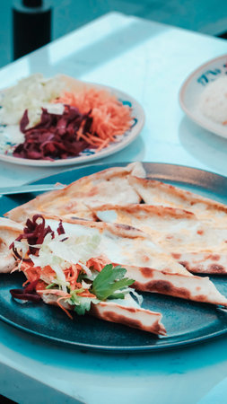 Turkish pizza pita with a different stuffing.
