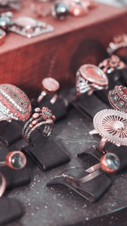 Luxurious Jewelry Pieces: Gold and Diamonds Togetherの写真素材