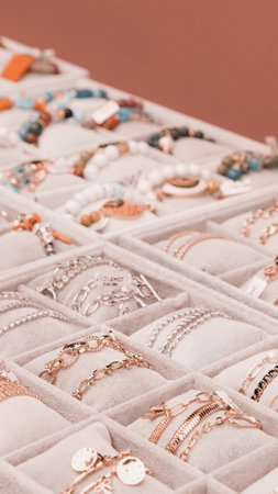 Exclusive Gold and Diamond Jewelry for Luxury Loversの写真素材