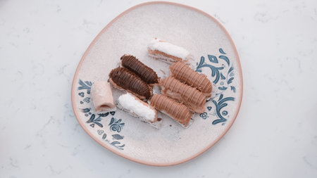 A light, creamy pastry that melts in your mouth