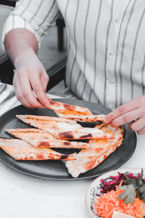 Turkish pizza pita with a different stuffing.