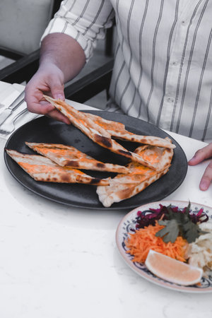 Turkish pizza pita with a different stuffing.