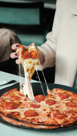 Delicious Mixture pizza Italian food