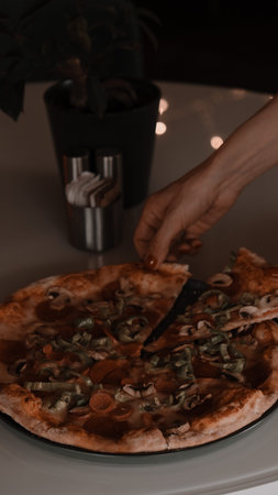 Delicious Mixture pizza Italian food