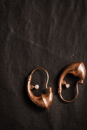 Elegant Gold and Diamond Rings with Gemstonesの写真素材