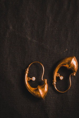 Stylish jewellery, diamonds and precious stones.の写真素材