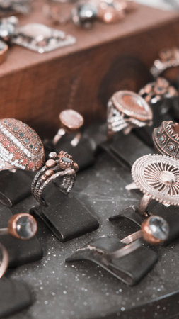 Stylish Gold and Diamond Jewelry for Modern Womenの写真素材