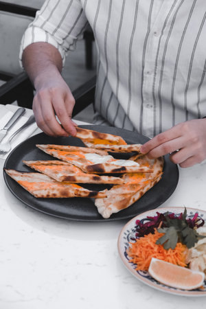 Turkish pizza pita with a different stuffing.