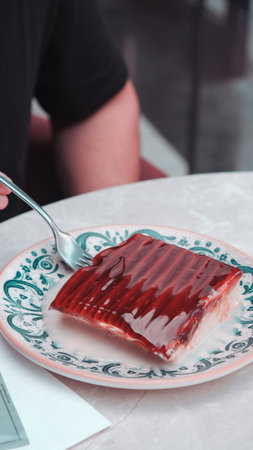 Delicious and Creamy Trilece Dessertの写真素材