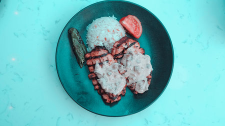 A hearty portion of chicken, cooked to perfection