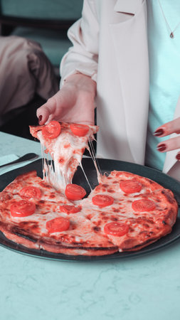 Delicious Mixture pizza Italian food
