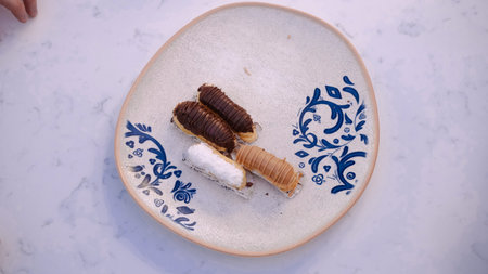 Delicious eclairs with a perfect balance of sweetness