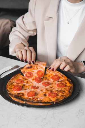 Delicious Mixture pizza Italian food
