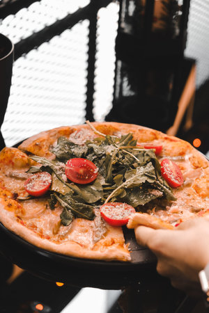 Delicious Mixture pizza Italian food