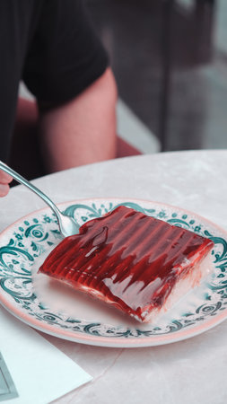 Delicious and Creamy Trilece Dessertの写真素材