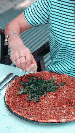 Turkish pizza pita with a different stuffing.