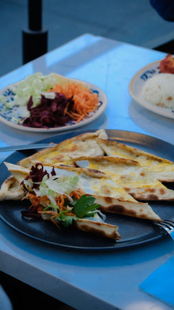 Turkish pizza pita with a different stuffing.