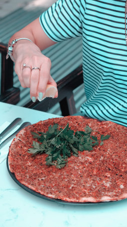 Turkish pizza pita with a different stuffing.