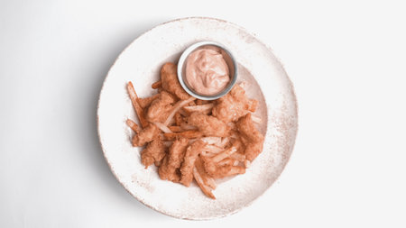 Snack and breakfast meal.の写真素材