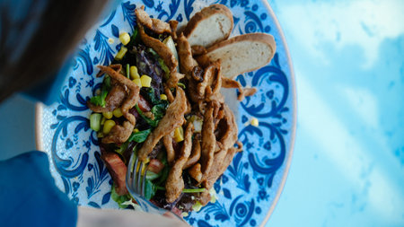 Tasty appetizing classic pasta with a delicious sauce.