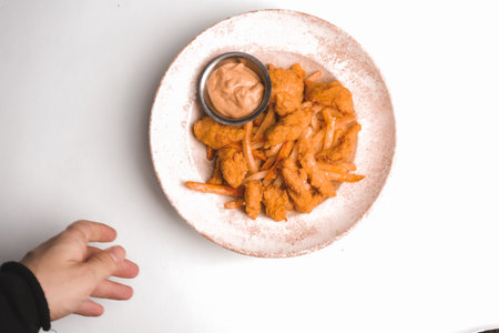 Snack and breakfast meal.の写真素材