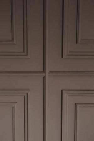 Close up detail of the wooden ceiling in the office building. Architectural background.の写真素材