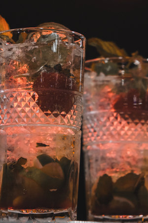 Fruit-infused cocktails for a refreshing tasteの写真素材