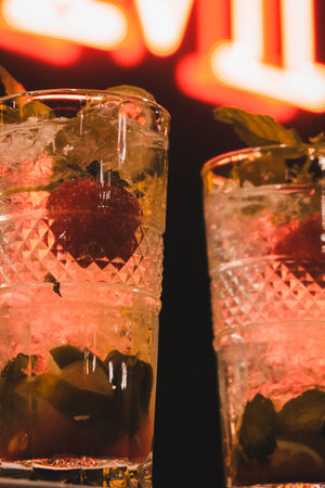 Creative cocktails with a touch of luxuryの写真素材