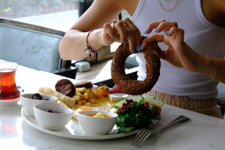 Close-up of a homemade breakfast spread