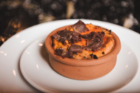 Savory and satisfying, a plate of foodの写真素材