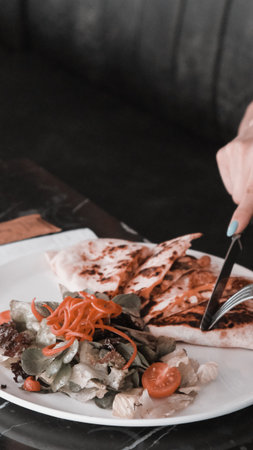 Turkish snack and breakfast meal.の写真素材