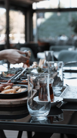 A bright and cheerful breakfast spread on a table