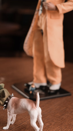 The mask and the dog maylo figure, special collection figureの写真素材