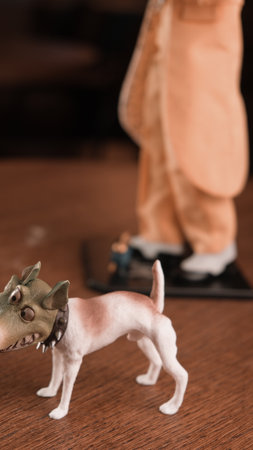 The mask and the dog maylo figure, special collection figureの写真素材