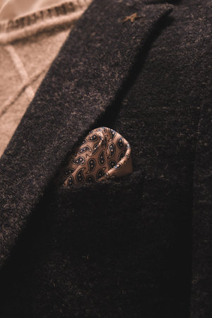 close up of a men's jacket