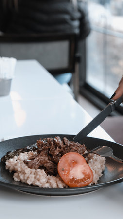 A juicy cut of meat, grilled to perfectionの写真素材