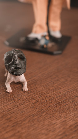 The mask and the dog Maylo figure, special collection figureの写真素材