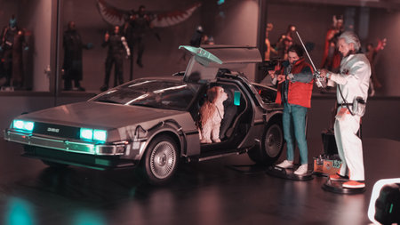 Back to the future figure, special collection figureの写真素材