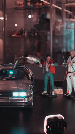 Back to the future figure, special collection figureの写真素材