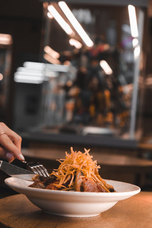 A hearty serving of meat, full of flavorの写真素材