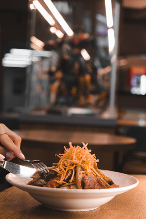 A hearty serving of meat, full of flavorの写真素材