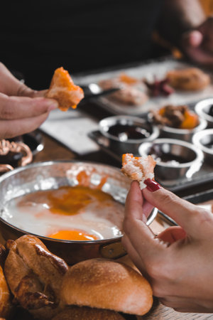 Colorful Turkish breakfast spread with regional specialties