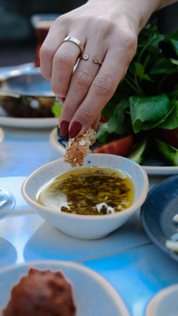 A bright and cheerful breakfast spread on a table