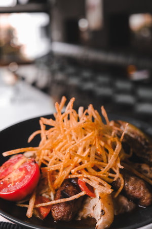 A juicy cut of meat, grilled to perfectionの写真素材