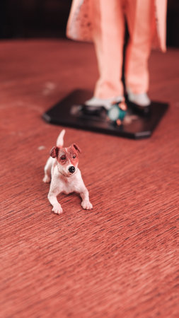 The dog maylo figure, special collection figureの写真素材